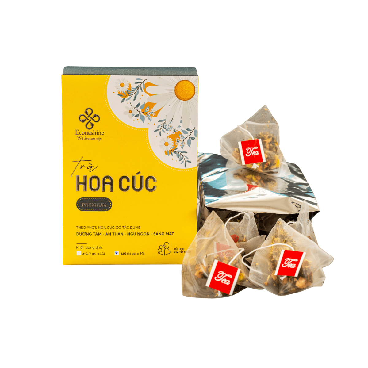 Trà hoa cúc Pyramid Econashine